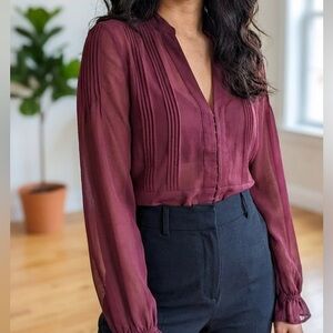 Elegant Purple Blouse